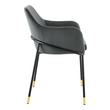 dining chairs wood and fabric Modway Furniture Dining Chairs Black Charcoal