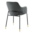 dining chairs wood and fabric Modway Furniture Dining Chairs Black Charcoal
