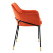 designer dining room chairs Modway Furniture Dining Chairs Black Orange