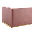 velour couches Modway Furniture Sofas and Armchairs Dusty Rose
