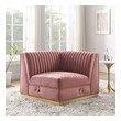 blue sectional sofa with ottoman Modway Furniture Sofas and Armchairs Dusty Rose