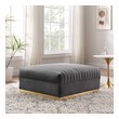 blue velvet sectional sleeper Modway Furniture Sofas and Armchairs Gray