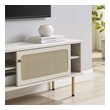 oak corner tv unit Modway Furniture Tables TV Stands-Entertainment Centers White