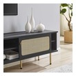 wooden tv cabinet Modway Furniture Tables Black