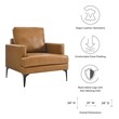 white lounge chair with ottoman Modway Furniture Sofas and Armchairs Tan