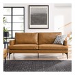 chaise sofa couch Modway Furniture Sofas and Armchairs Tan