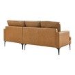 leather cream sectional Modway Furniture Sofa Sectionals Tan
