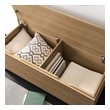storage stool box seat Modway Furniture Benches and Stools Oak