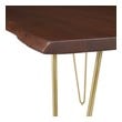 2 in 1 dining table Modway Furniture Dining Room Tables Gold Walnut