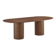 wood dining table set for 6 Modway Furniture Bar and Dining Tables Walnut