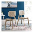dining table with pink chairs Modway Furniture Dining Chairs Gray
