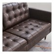 love couch sectional Modway Furniture Sofas and Armchairs Brown