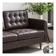 black wrap around couch Modway Furniture Sofas and Armchairs Brown