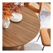 grey top dining table Modway Furniture Bar and Dining Tables Walnut