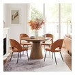 grey top dining table Modway Furniture Bar and Dining Tables Walnut