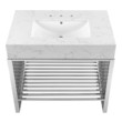 30 rustic bathroom vanity Modway Furniture Vanities Bathroom Vanities White Silver