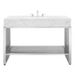 40 inch vanity base only Modway Furniture Vanities Bathroom Vanities White Silver
