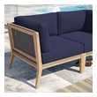 sectional sofa with left and right chaise Modway Furniture Sofa Sectionals Gray Navy