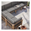large couch Modway Furniture Sofa Sectionals Gray Graphite