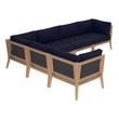 blue velvet pull out couch Modway Furniture Sofa Sectionals Gray Navy