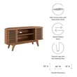 white media console table Modway Furniture Wal
