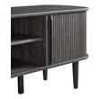 black tv stand with doors Modway Furniture Decor Charcoal