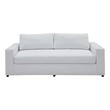 large couch with ottoman Modway Furniture Sofas and Armchairs Dove White