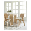 gray dining chairs set of 2 Modway Furniture Dining Chairs Natural