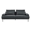 black l couch Modway Furniture Sofas and Armchairs Charcoal