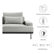 pit couch ikea Modway Furniture Sofas and Armchairs Light Gray
