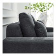 white l couch Modway Furniture Sofas and Armchairs Charcoal