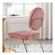 farmhouse dining Modway Furniture Gold Dusty Rose