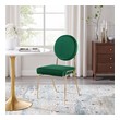 beige modern dining chairs Modway Furniture Gold Green