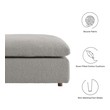 black upholstered arm chair Modway Furniture Sofas and Armchairs Light Gray