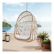 patio chairs wicker Modway Furniture Daybeds and Lounges Natural White