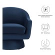 tan occasional chair Modway Furniture Sofas and Armchairs Midnight Blue