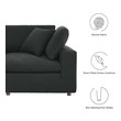 white large sectional Modway Furniture Sofas and Armchairs Black