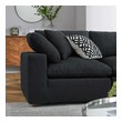 soft sofa sectional Modway Furniture Sofas and Armchairs Black