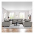 best sectional sofa Modway Furniture Sofas and Armchairs Light Gray