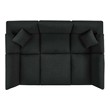 futuristic sofa design Modway Furniture Sofas and Armchairs Sofas and Loveseat Black