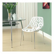 patterned fabric dining chairs Modway Furniture Dining Chairs White
