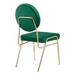 small white dining chairs Modway Furniture Dining Chairs Gold Green