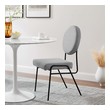 modern wooden chairs for dining table Modway Furniture Black Light Gray