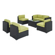 3 piece seating set Modway Furniture Sofa Sectionals Outdoor Sofas and Sectionals Espresso Peridot