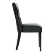 table and chair set Modway Furniture Dining Chairs Black
