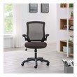 cushion study chair Modway Furniture Office Chairs Brown