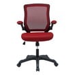 black desk white chair Modway Furniture Office Chairs Red