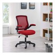 black desk white chair Modway Furniture Office Chairs Red