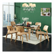 small breakfast nook table and chairs Modway Furniture Dining Chairs Natural
