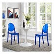 farm table with bench and chairs Modway Furniture Dining Chairs Blue